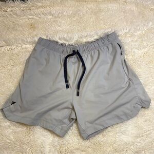 Fabletics men’s Grayish blue Athletic Shorts small no liner 4” inseam